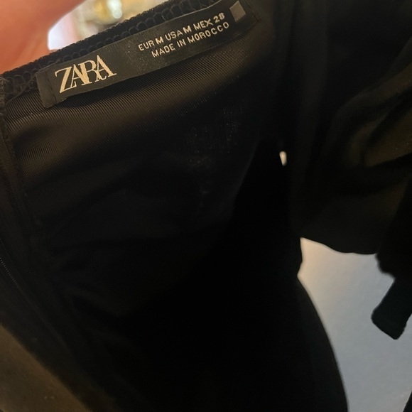 Black zara velvet dress - Picture 7 of 8